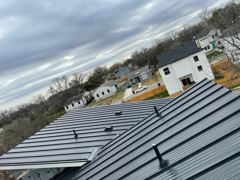 Standing seam metal roof panels with vents for Skylight Repair in Dormont